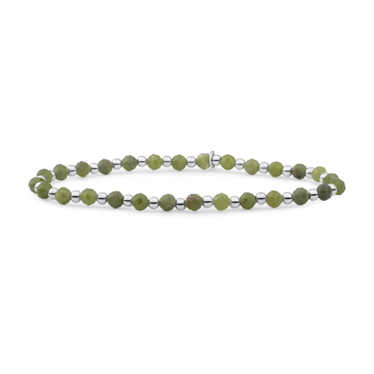 Bracelet | Southern Jade Interstellar - Silver - 3mm