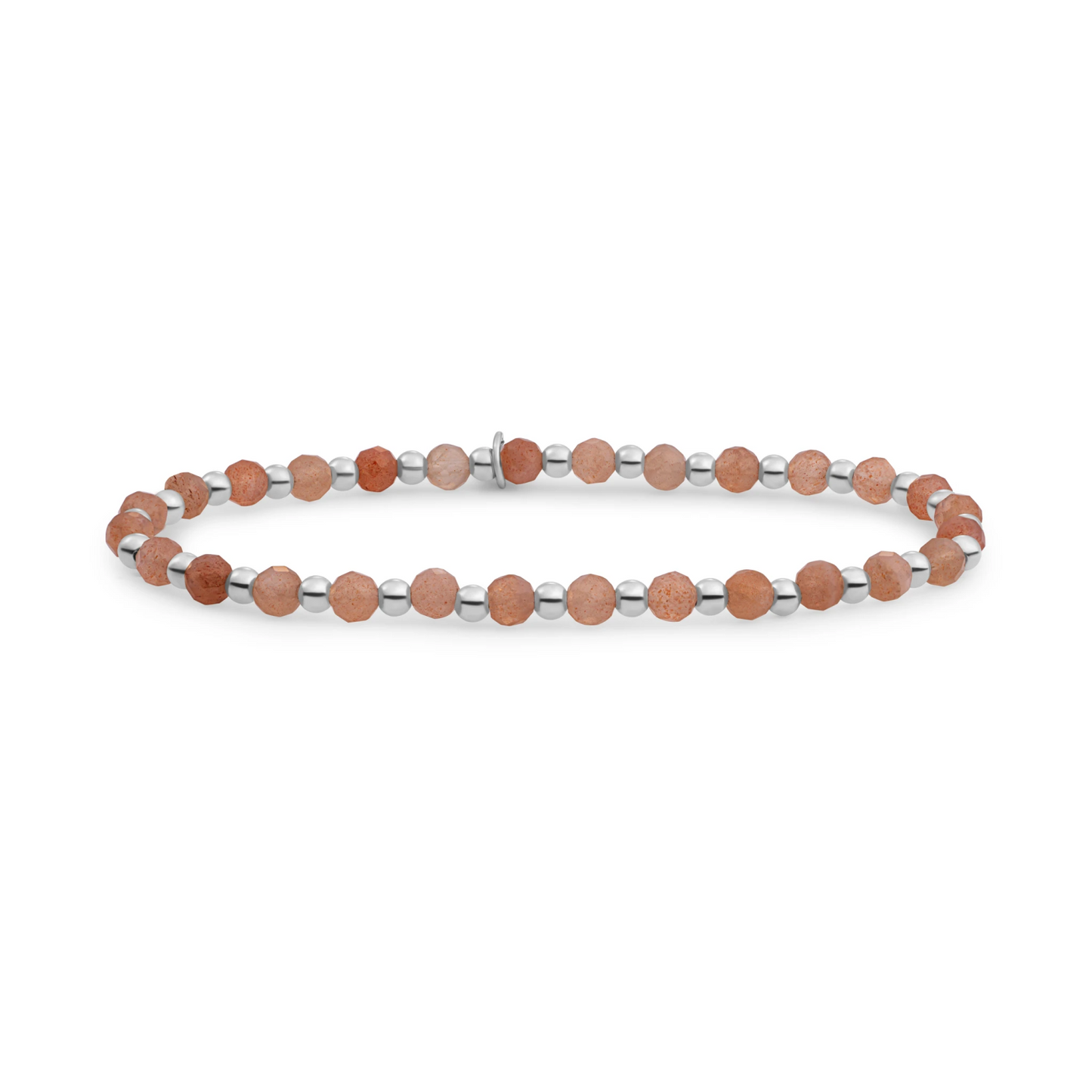 Bracelet | Sunstone Interstellar - Silver - 3mm
