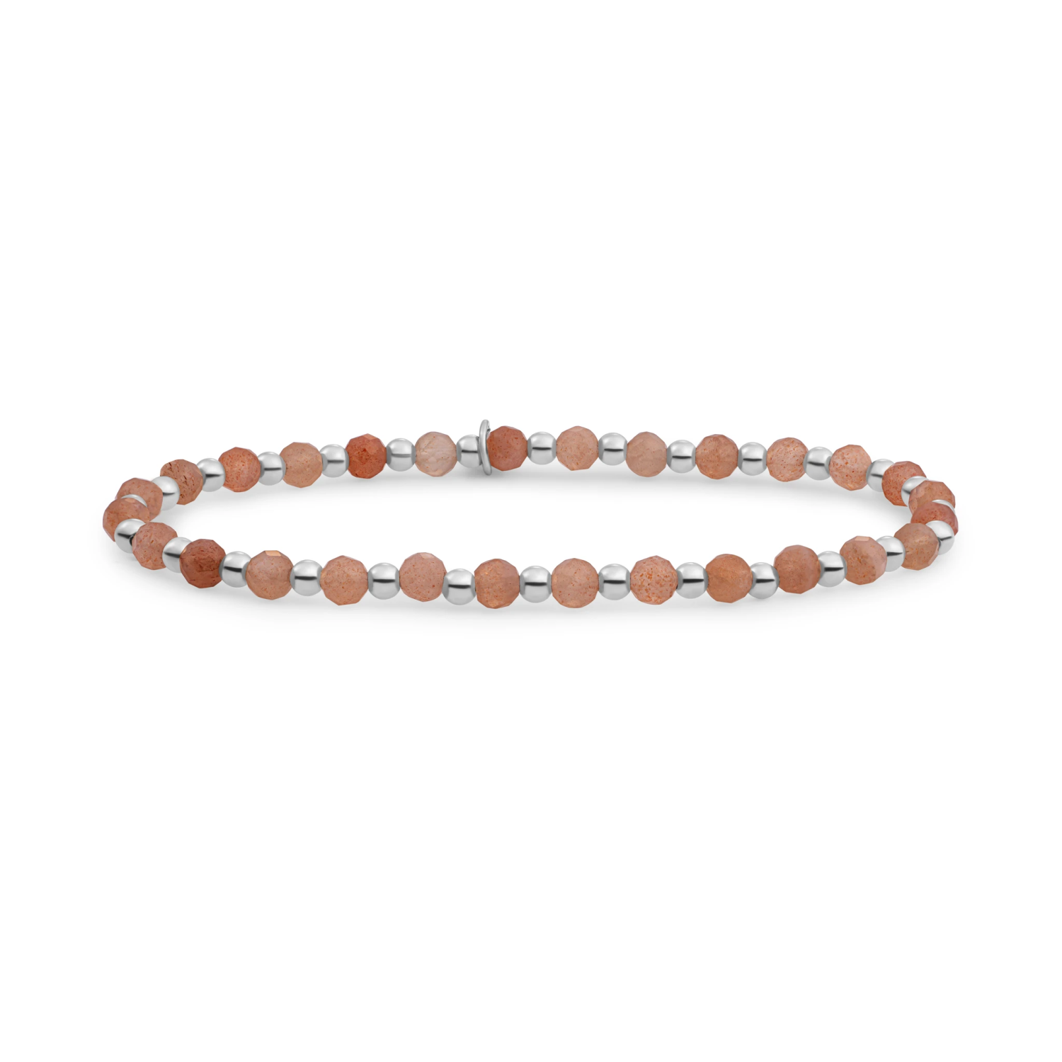 Bracelet | Sunstone Interstellar - Silver - 3mm