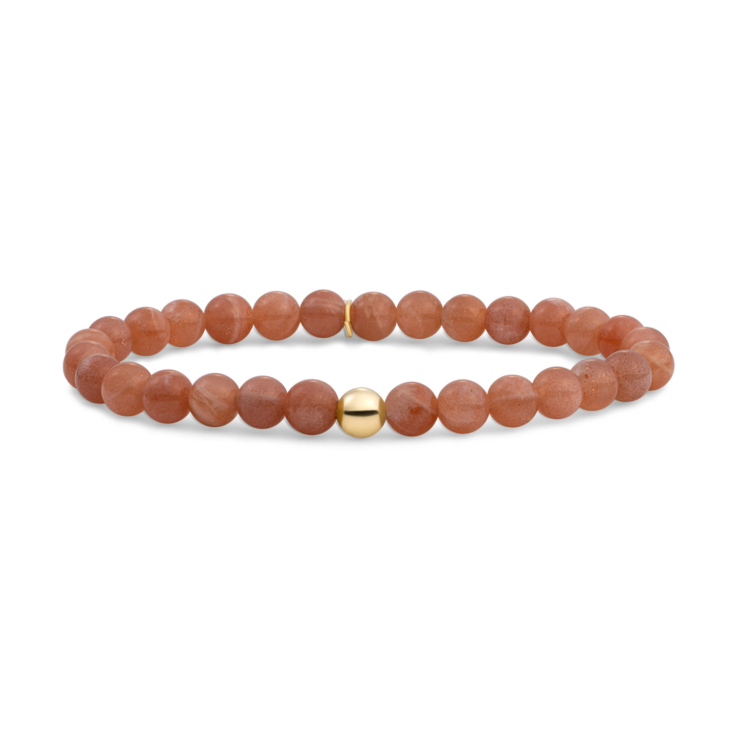 Bracelet | Sunstone Saturn large - Gold - 6mm - SBG-GEM58-ADD-6MM