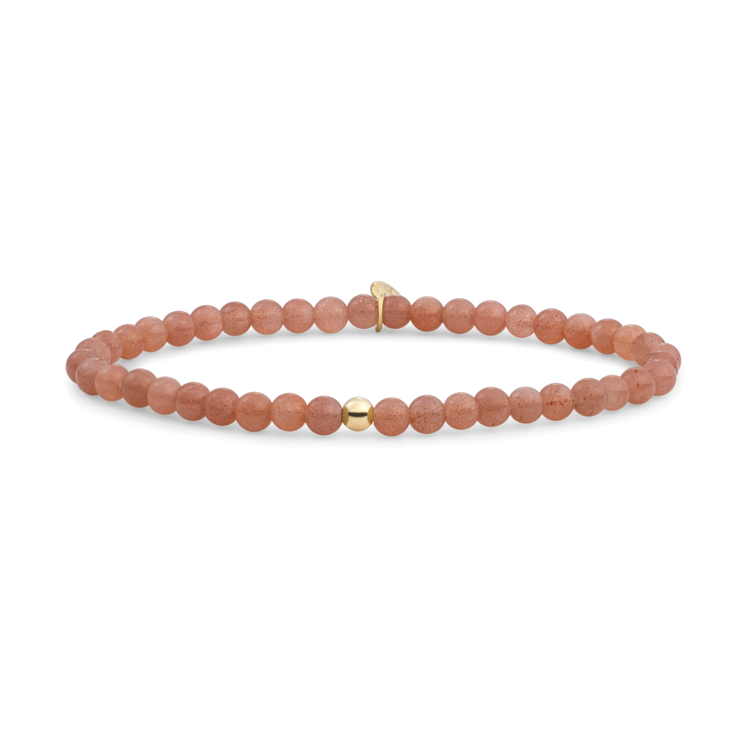 Bracelet | Sunstone Saturn small - Gold - 4mm