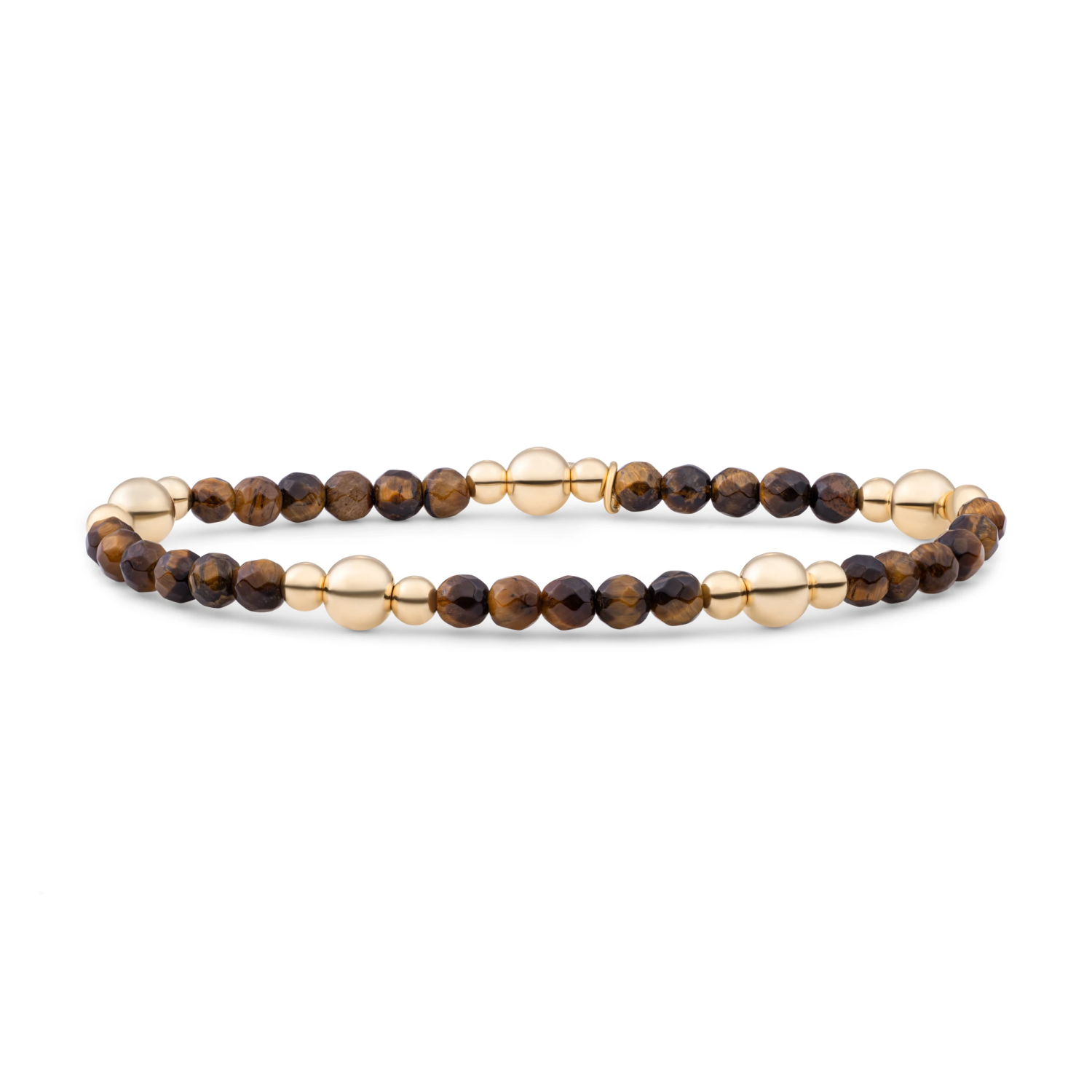 Bracelet | Tiger Eye Bold Mix - Gold