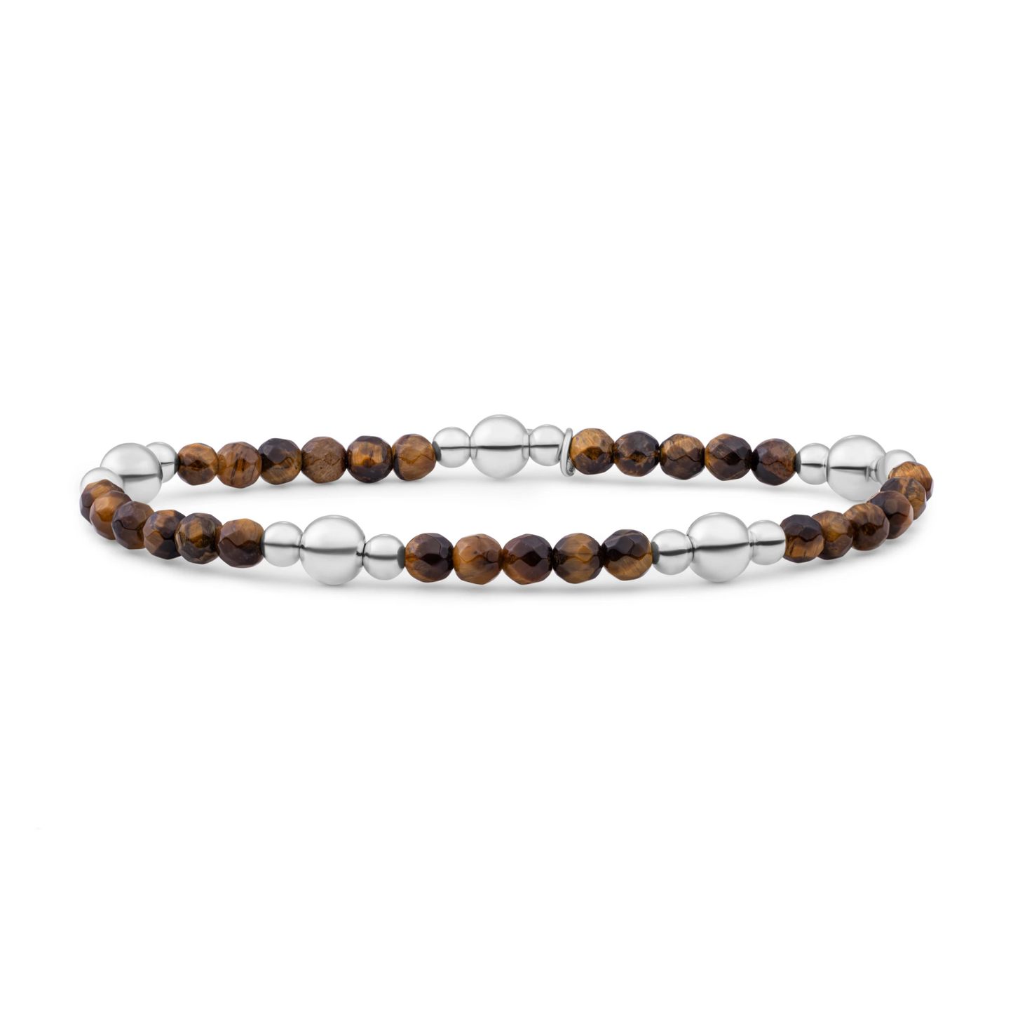 Bracelet | Tiger Eye Bold Mix - Silver