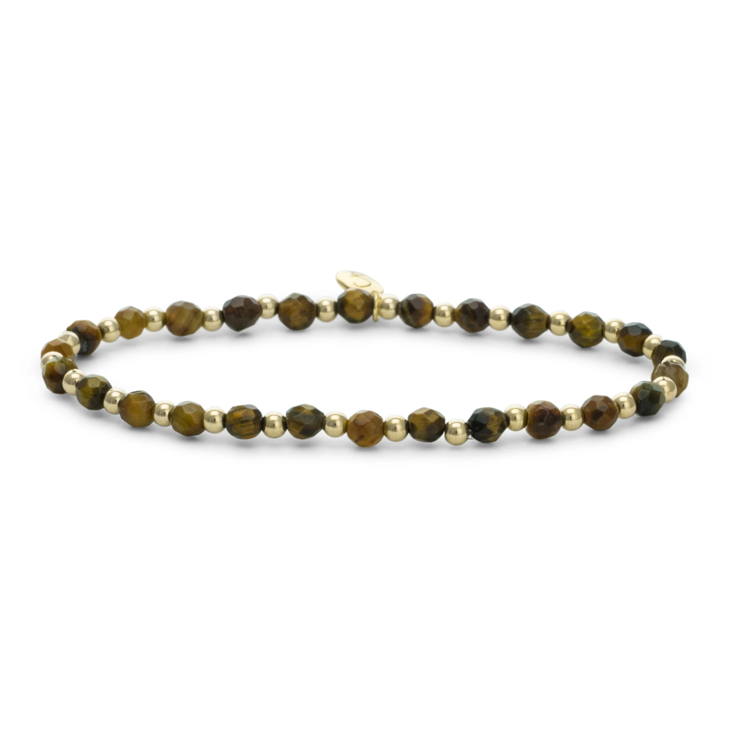 Bracelet | Tiger Eye Interstellar - Gold - 3mm