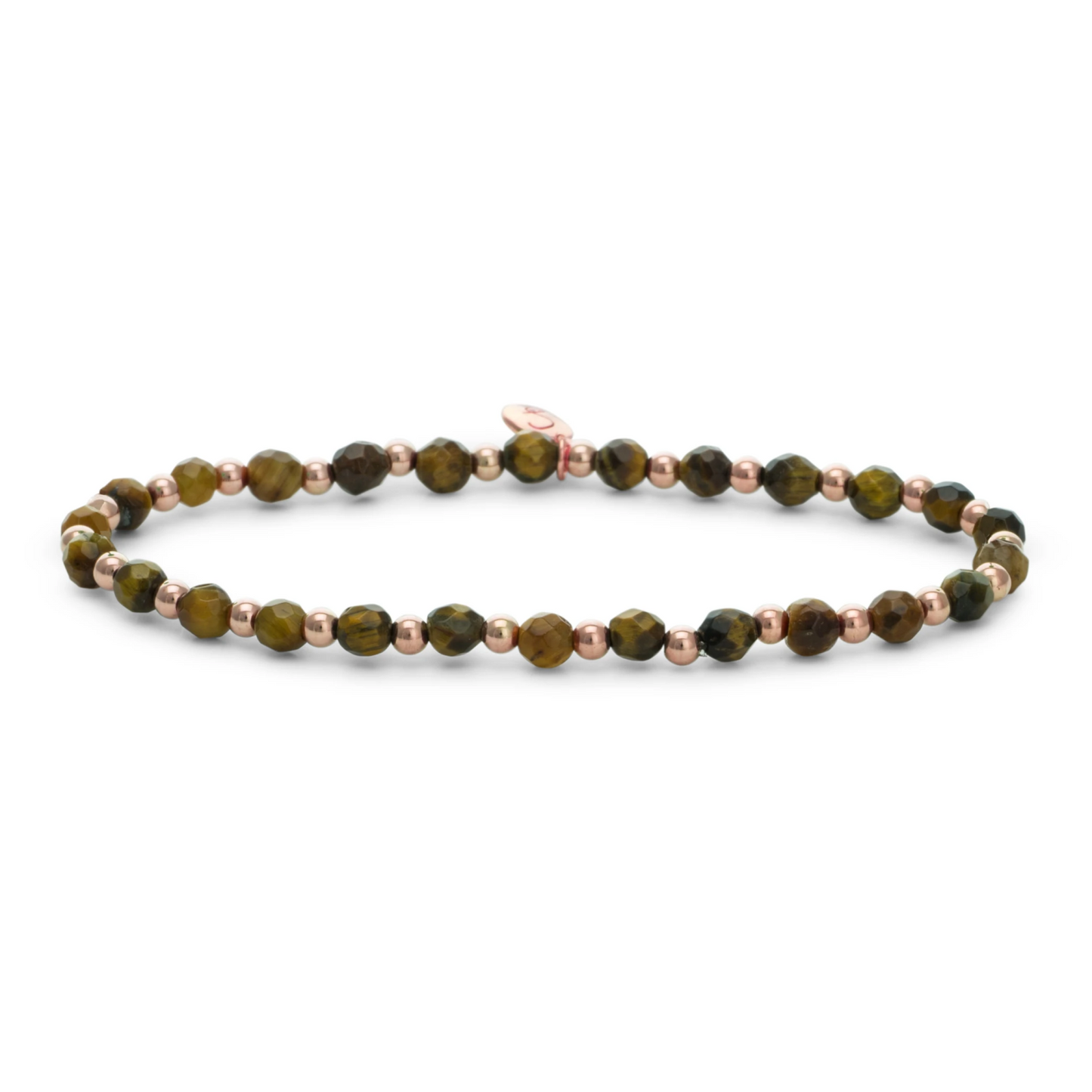 Bracelet | Tiger Eye Interstellar - Rose Gold 3mm