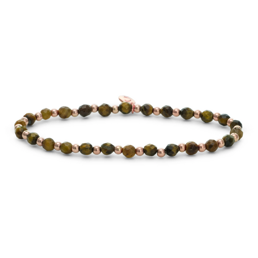 Bracelet | Tiger Eye Interstellar - Rose Gold 3mm