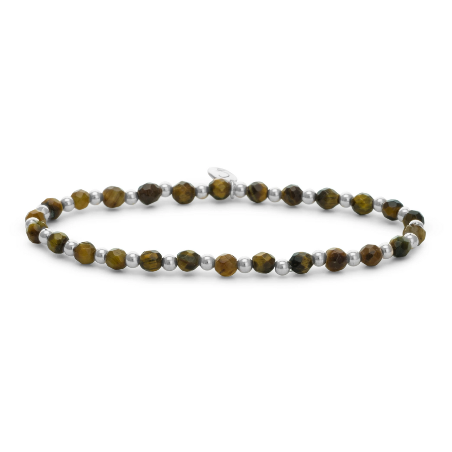 Bracelet | Tiger Eye Interstellar - Silver - 3mm