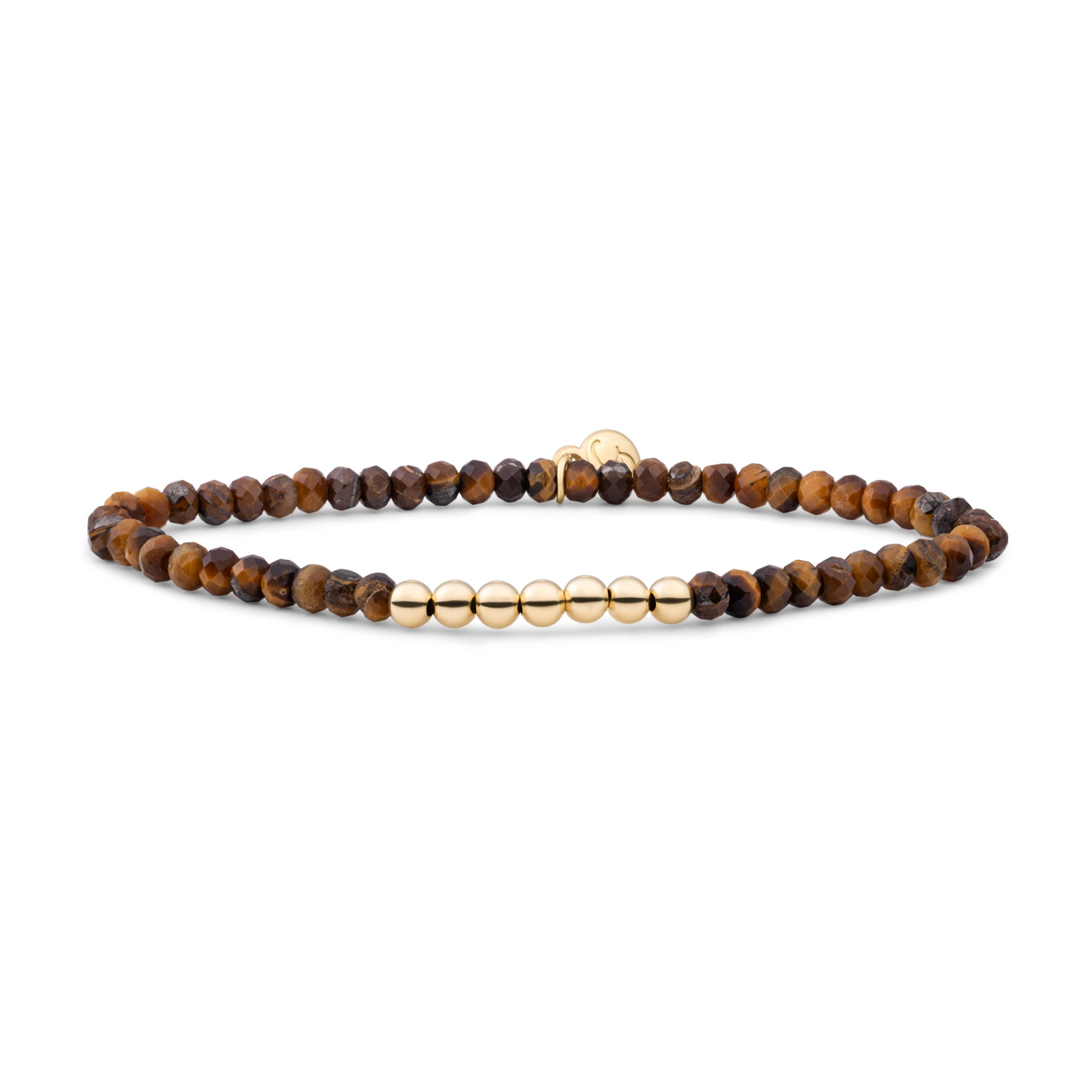Bracelet | Tiger Eye Reverse Universe - Gold - 4mm