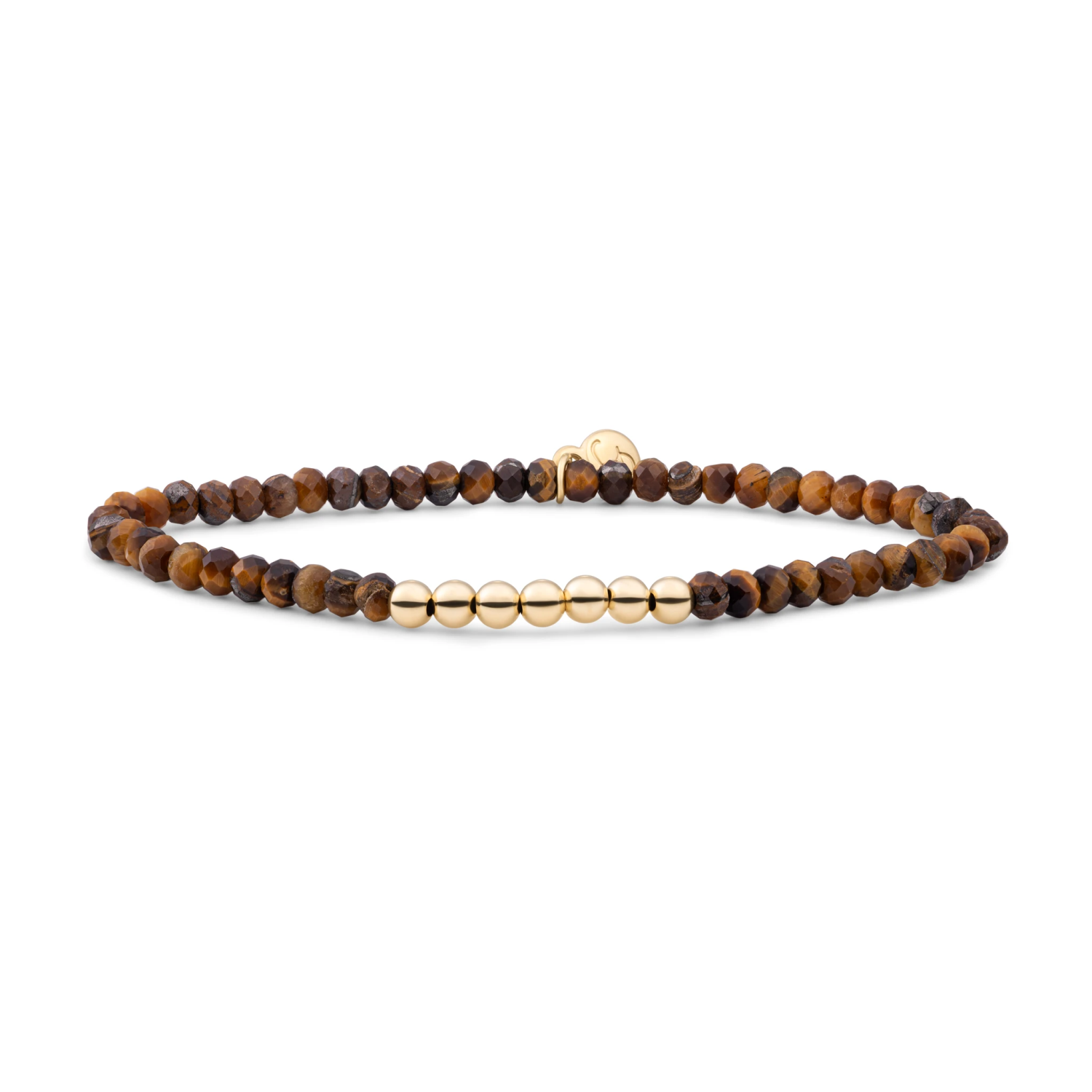 Bracelet | Tiger Eye Reverse Universe - Gold - 4mm