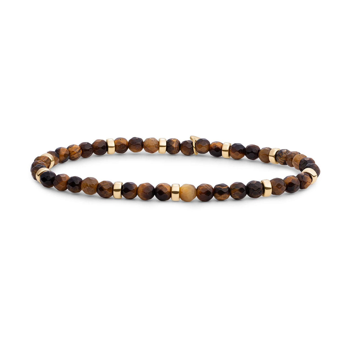 Bracelet | Tiger Eye Roundel Interstellar - Gold