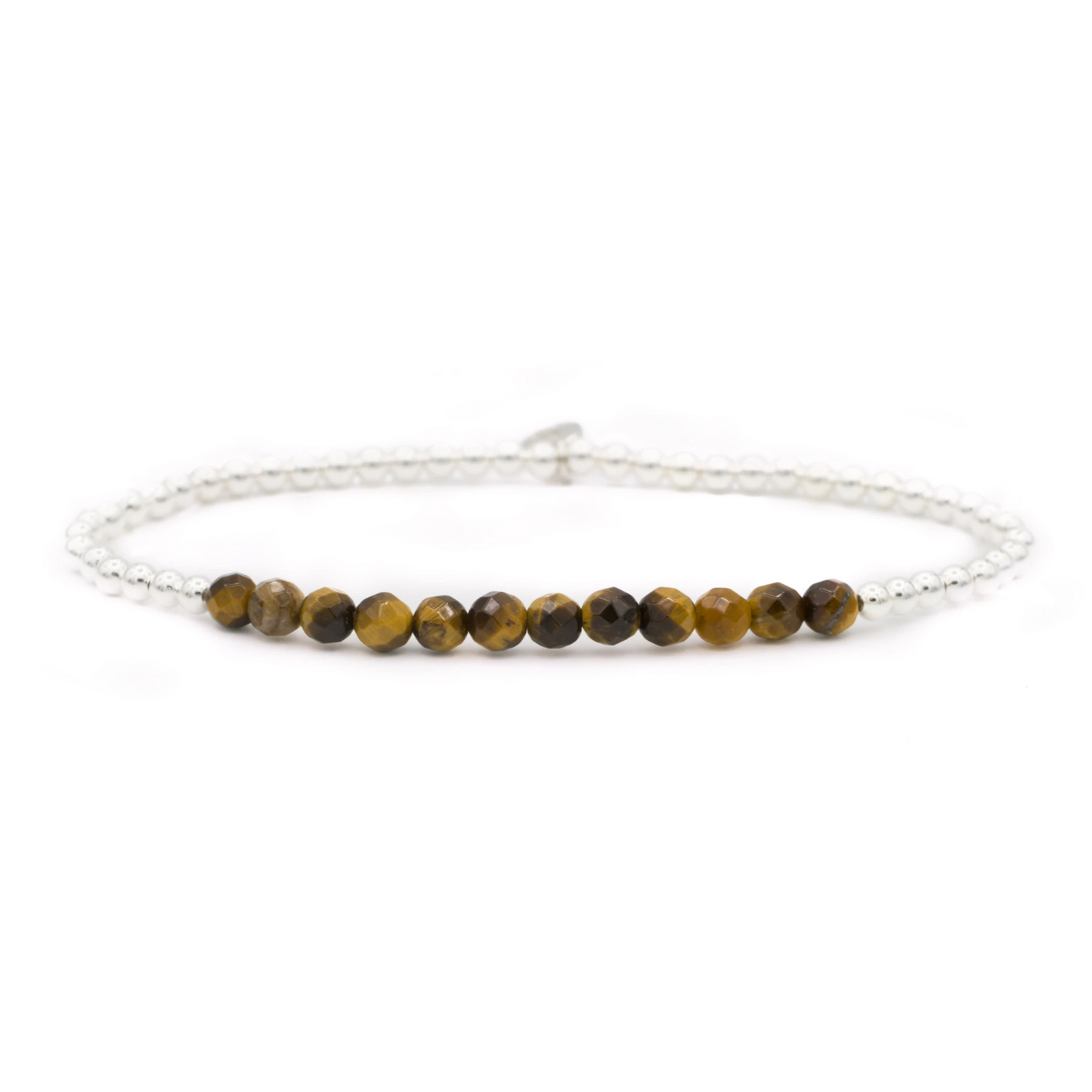 Bracelet | Tiger Eye Universe - Silver - 3mm