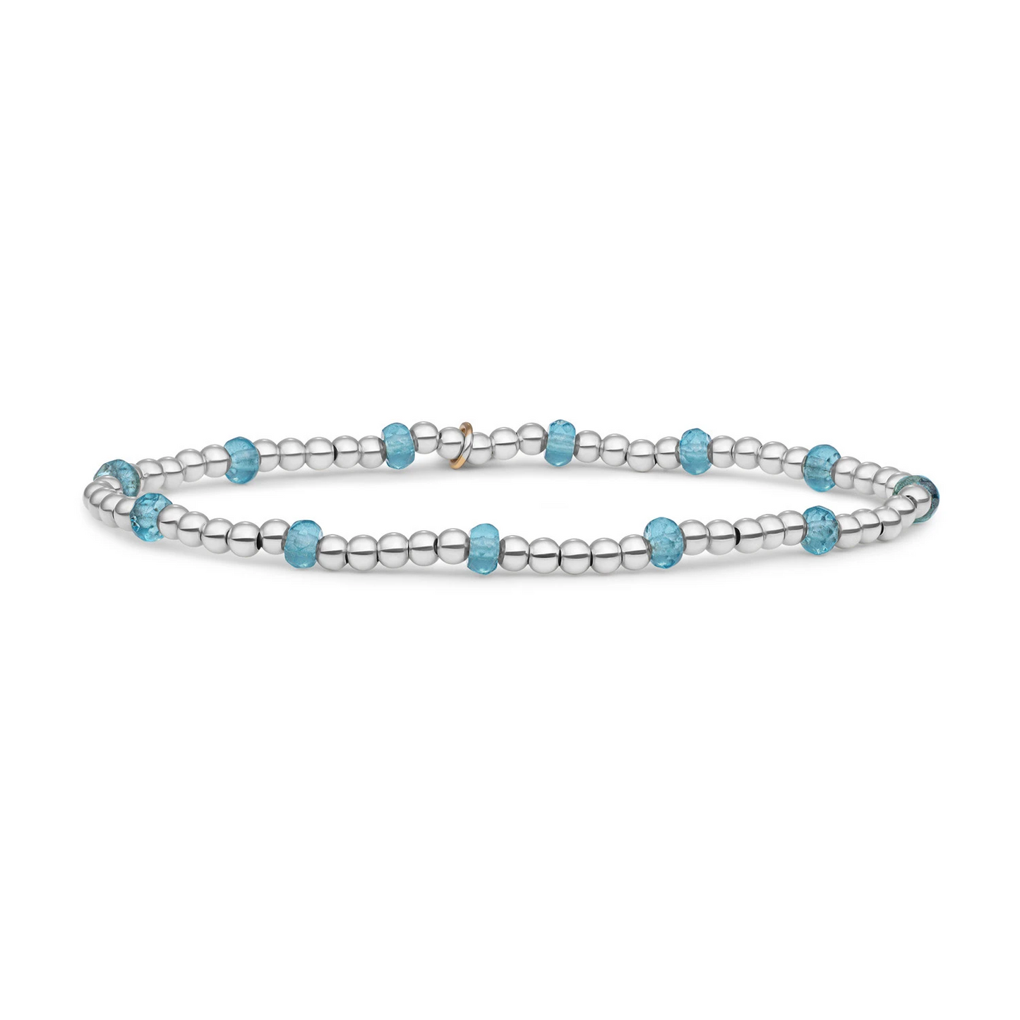 Bracelet | Turquoise Quartz Reverse Roundel - Silver