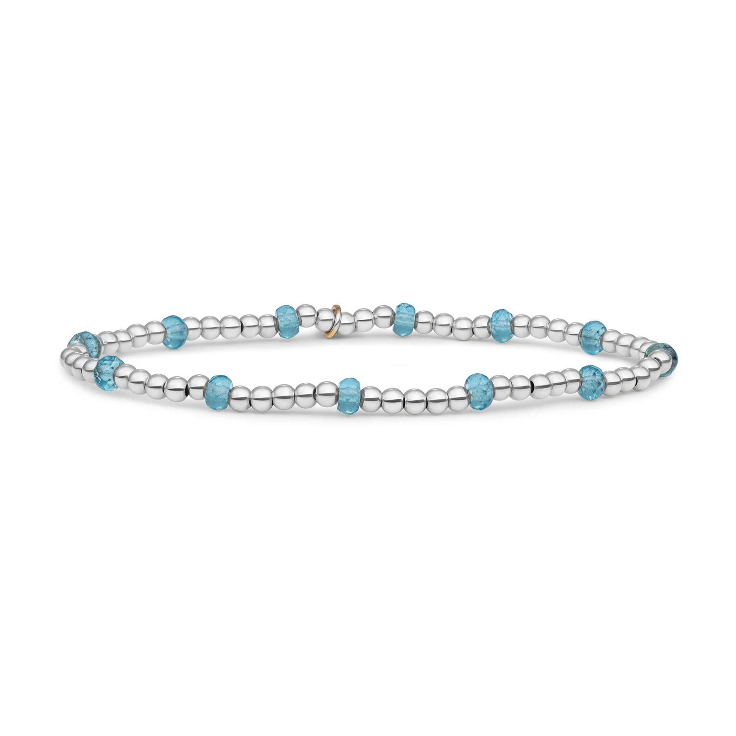 Bracelet | Turquoise Quartz Reverse Roundel - Silver
