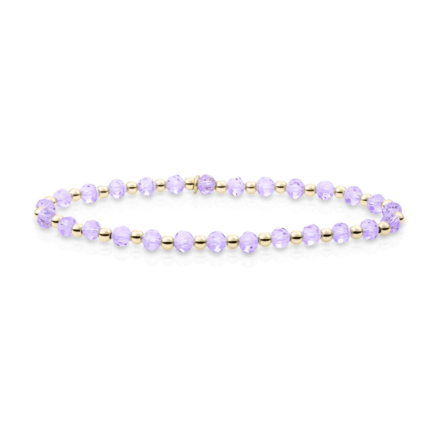 Bracelet | Violet Quartz Interstellar - Gold 3mm