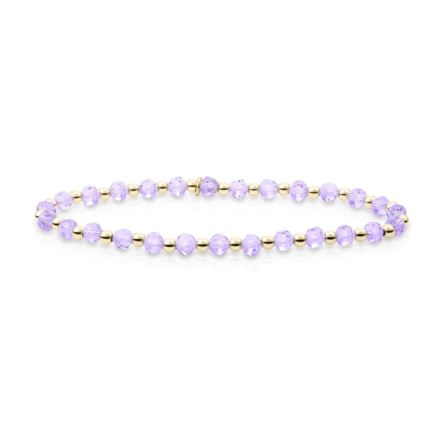 Bracelet | Violet Quartz Interstellar - Gold 3mm