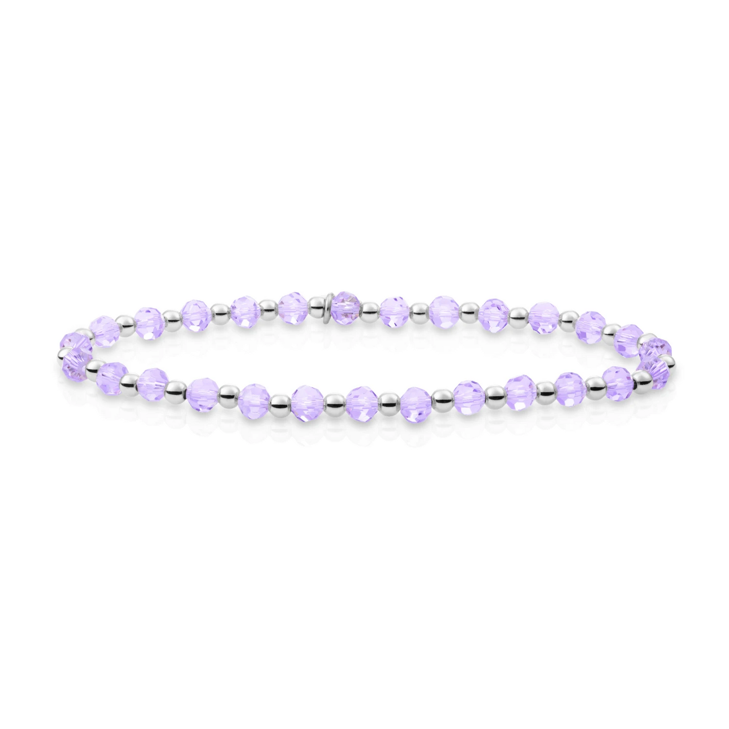 Bracelet | Violet Quartz Interstellar - Silver 3mm