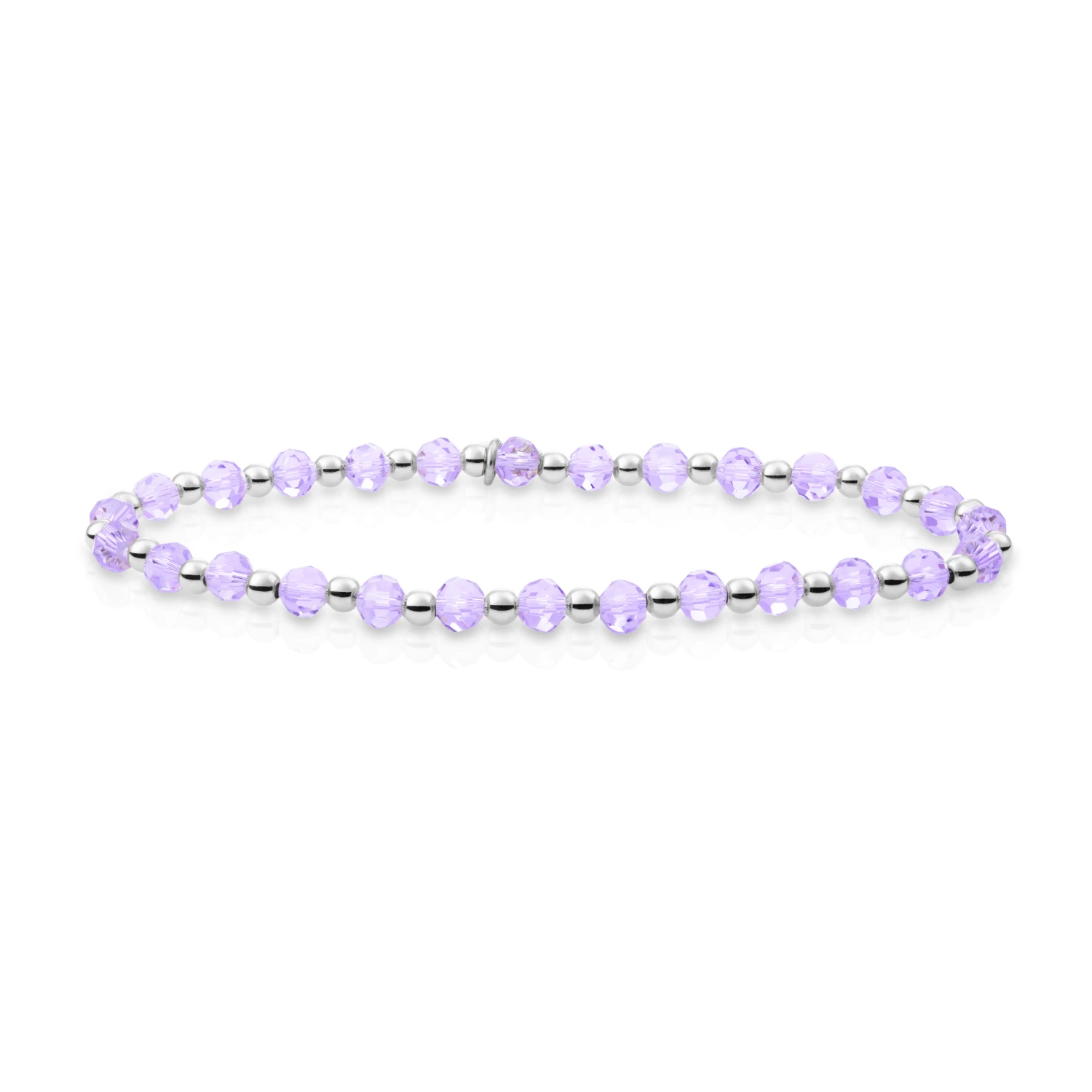 Bracelet | Violet Quartz Interstellar - Silver 3mm