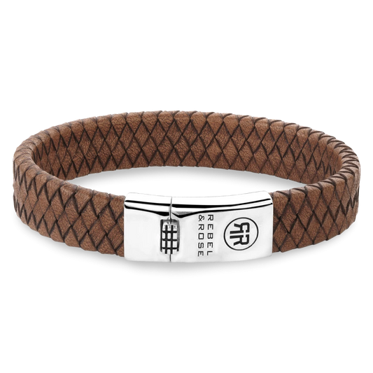 Braided Flat 925 Cognac L