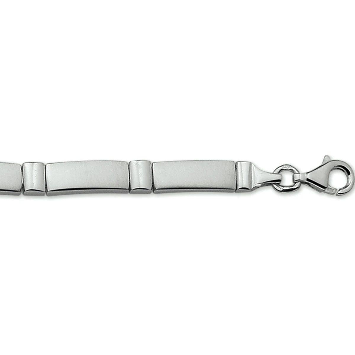choker poli/mat 5,3 mm zilver gerhodineerd