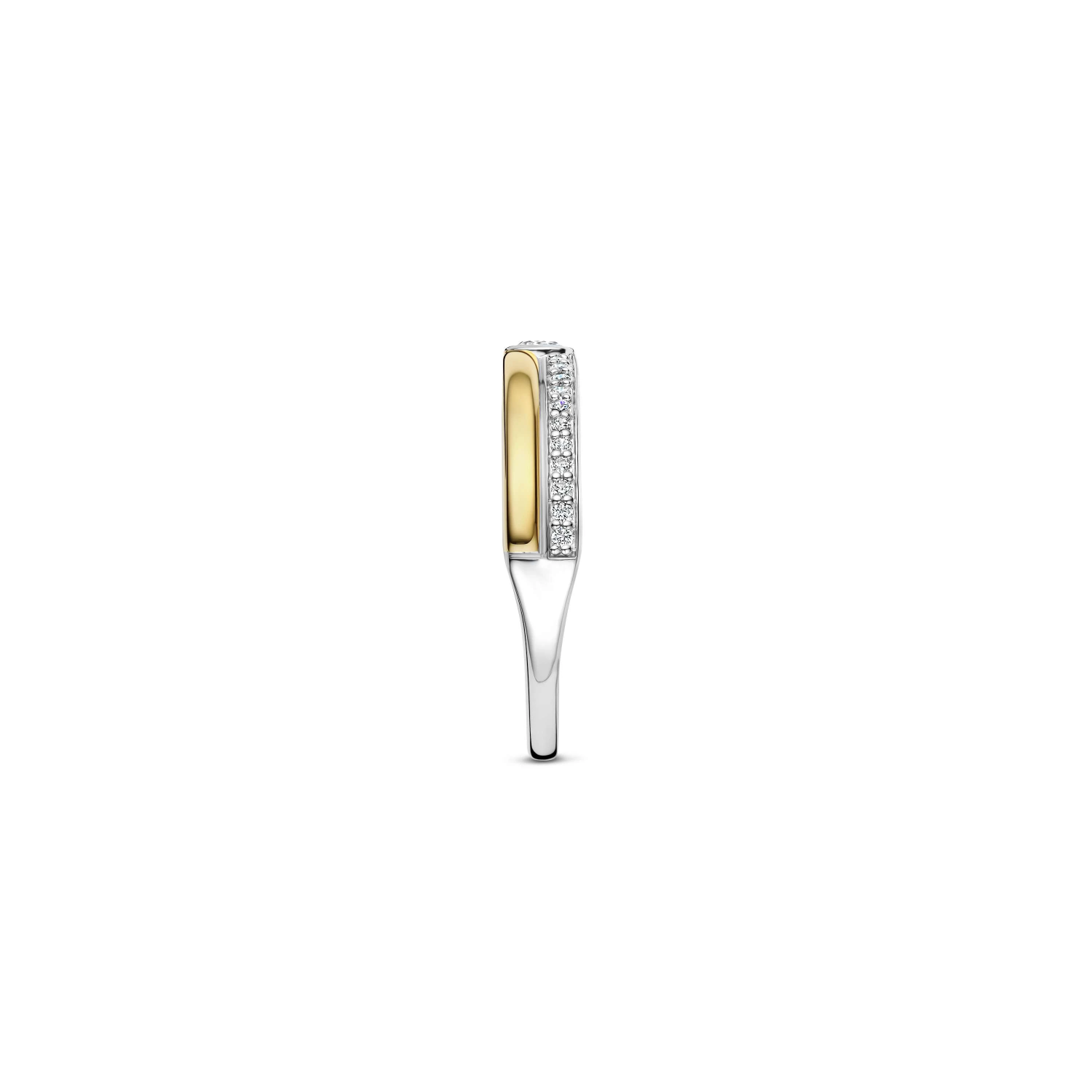 Classic Contrast Zirkonia Ring
