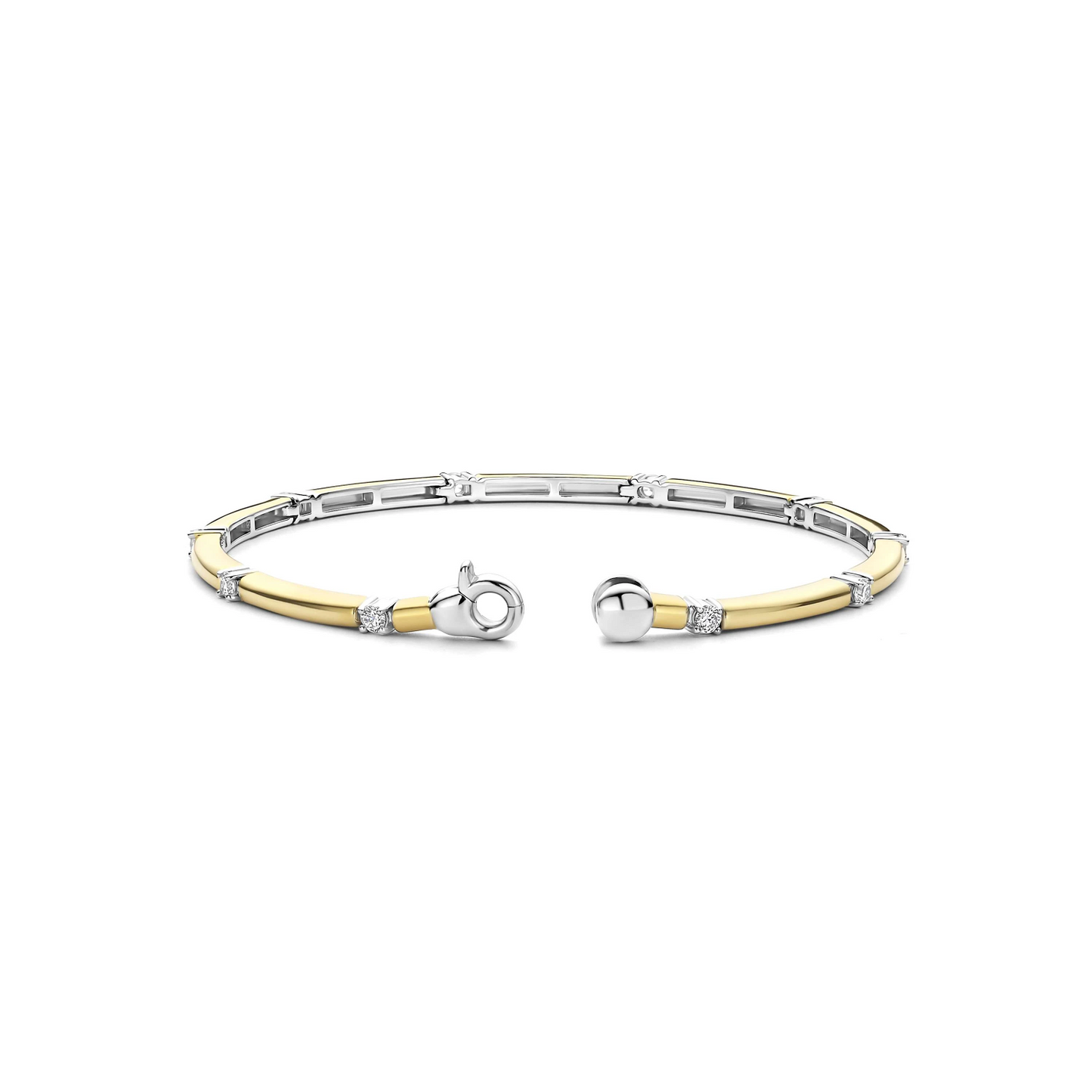 Classic Rechthoekige Zirkonia Bangle