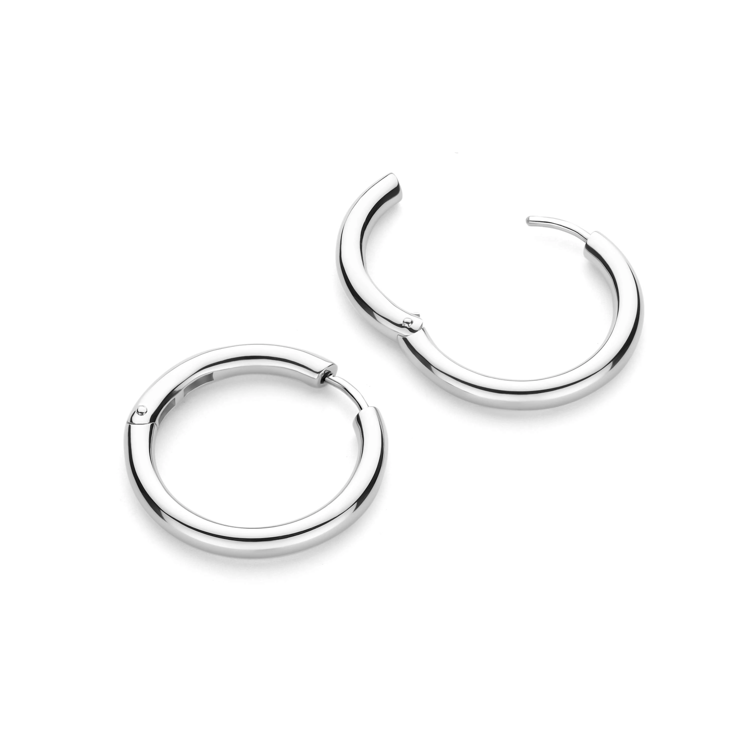 Classic Zilveren Oversized Hoops 25mm