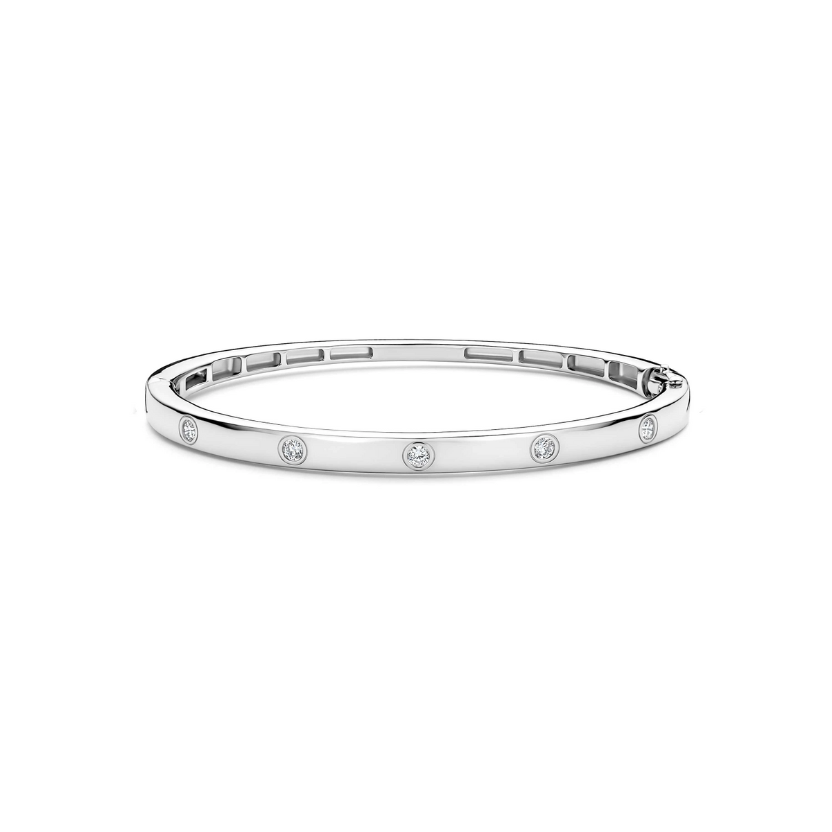 Classic Zirkonia Bangle Zilver