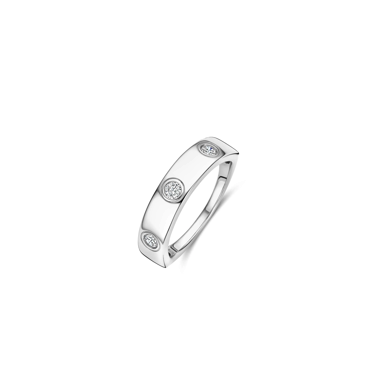 Classic Zirkonia Ring Zilver