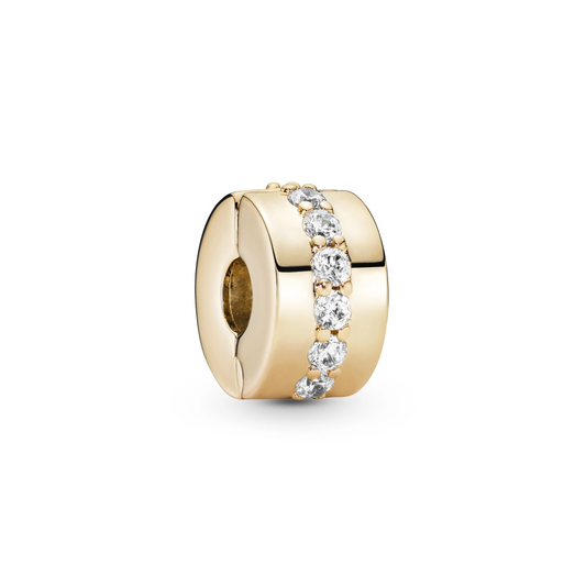 Clear Sparkling Row Clip Bedel