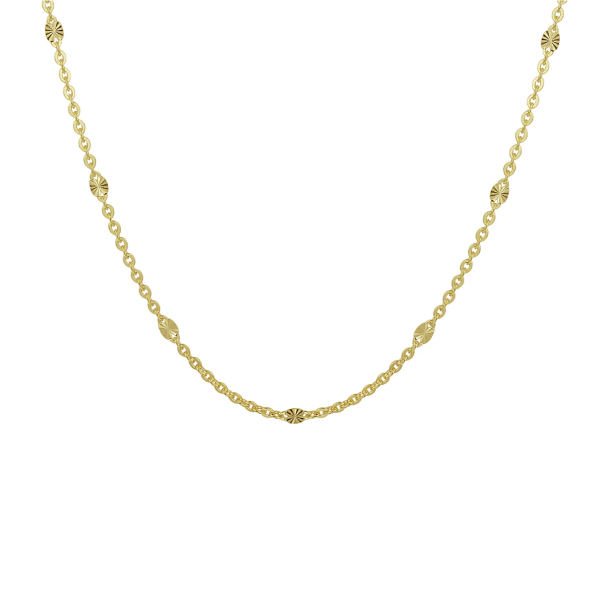 collier 1,5 mm 40 - 42 - 44 cm 14K geelgoud