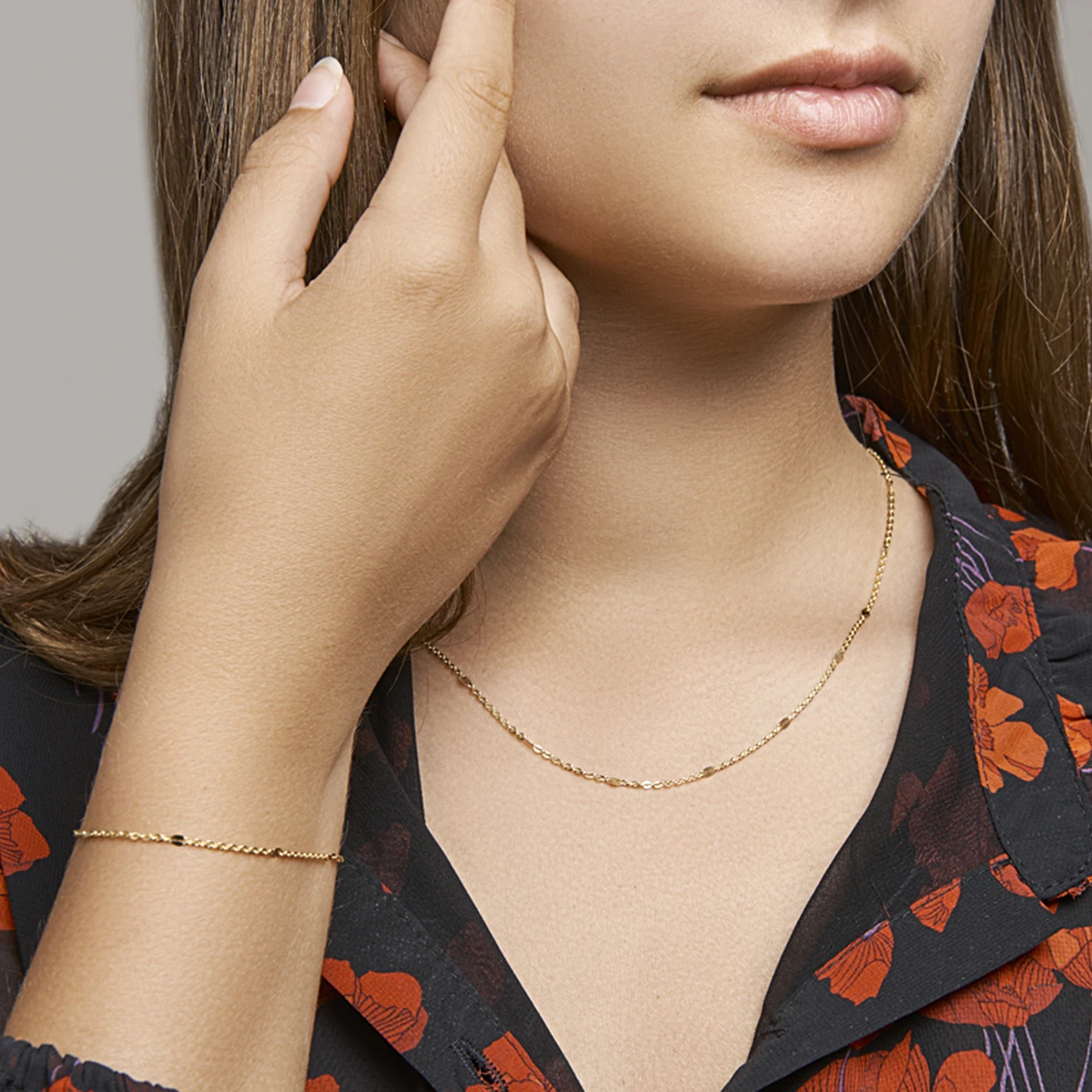 collier 1,5 mm 40 - 42 - 44 cm 14K geelgoud