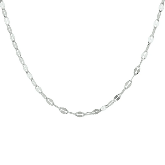 collier 2,2 mm zilver gerhodineerd