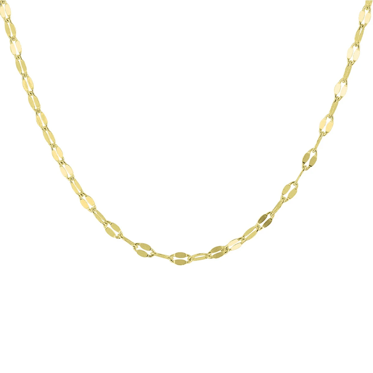 collier 2,2 mm zilver verguld (geel)