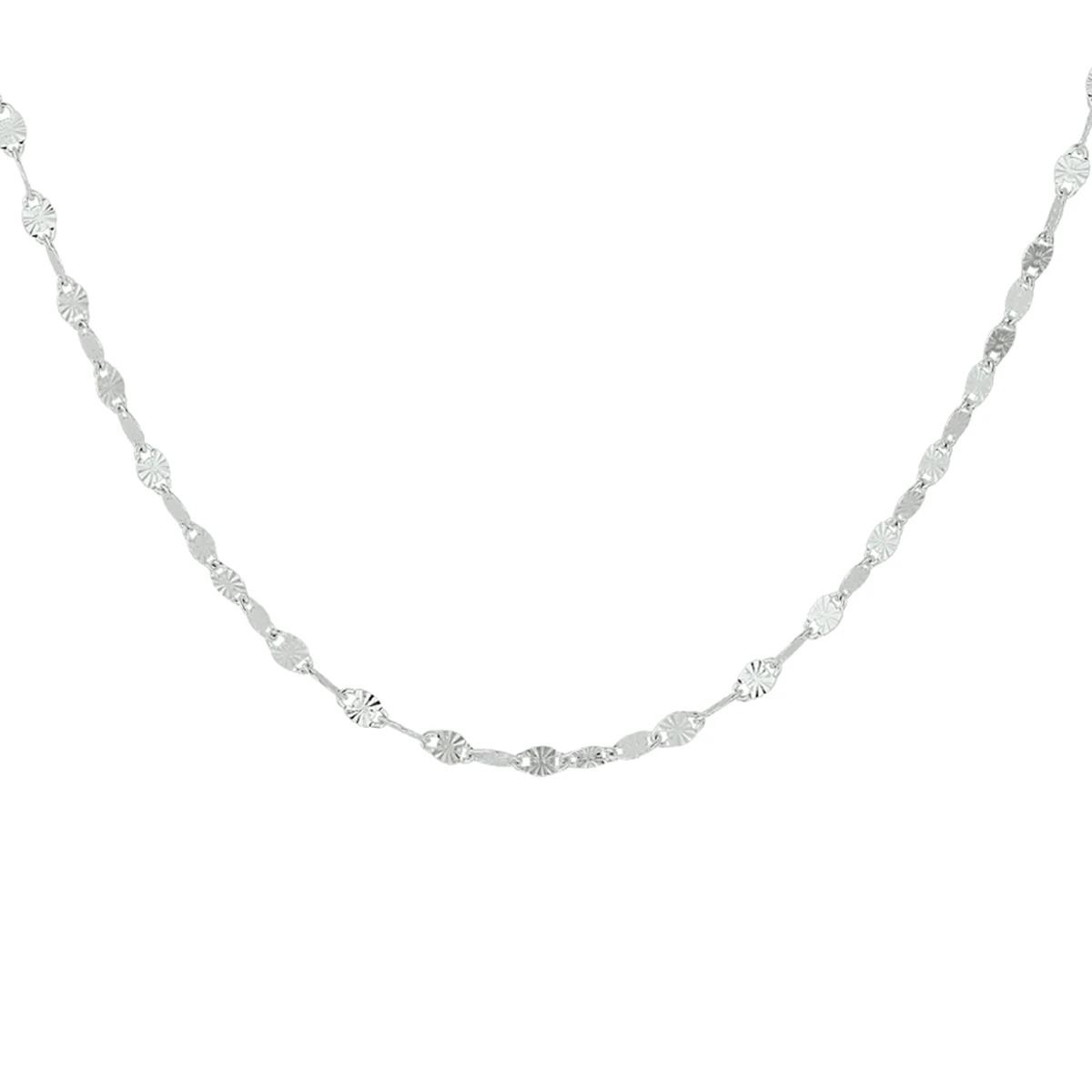 collier 2,5 mm 40 + 4 cm zilver gerhodineerd