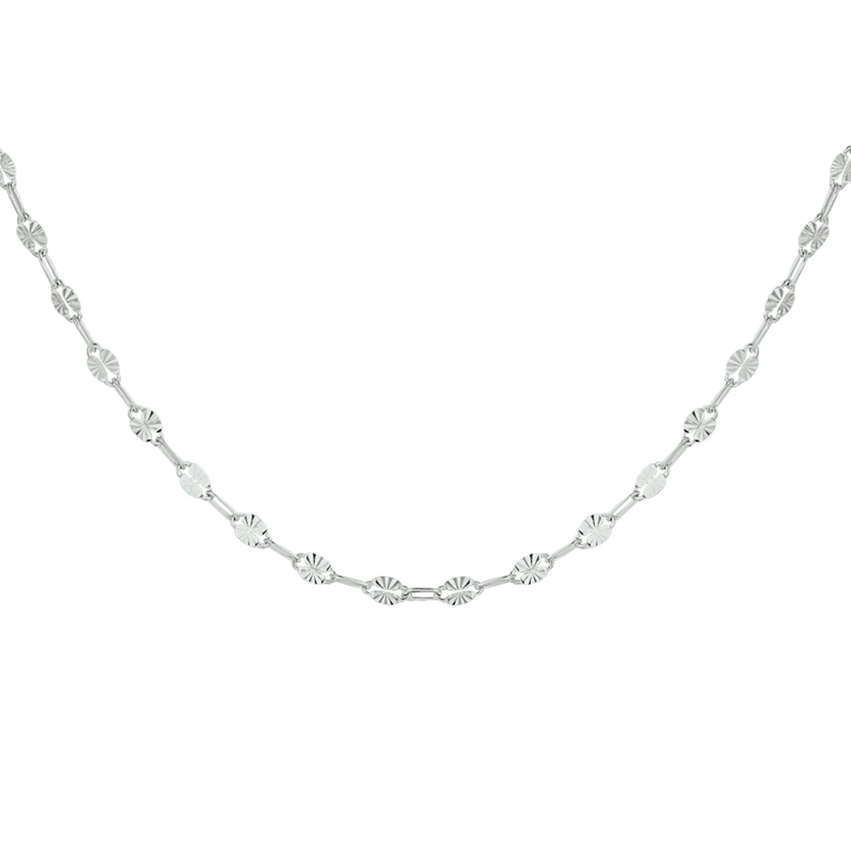 collier 2,5 mm 40 + 4 cm zilver gerhodineerd