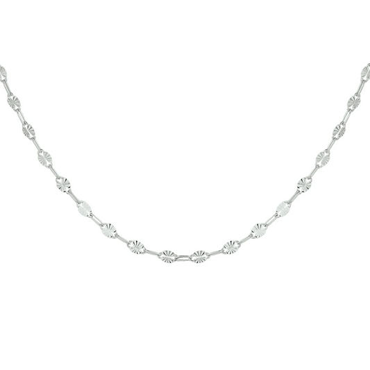 collier 2,5 mm 40 + 4 cm zilver gerhodineerd