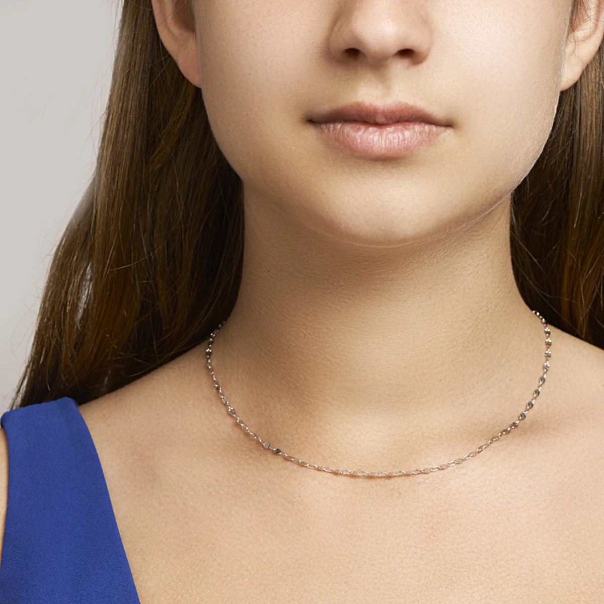 collier 2,5 mm 40 + 4 cm zilver gerhodineerd