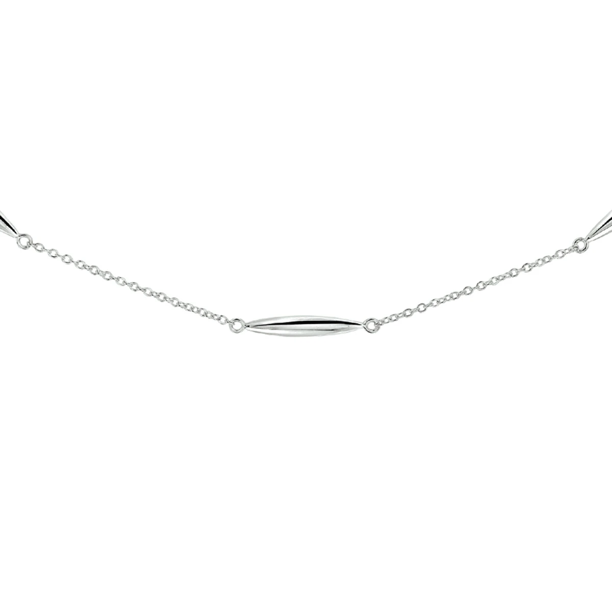 collier 3,0 mm 41 + 4 cm zilver gerhodineerd