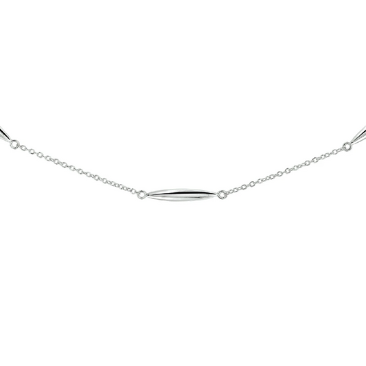 collier 3,0 mm 41 + 4 cm zilver gerhodineerd