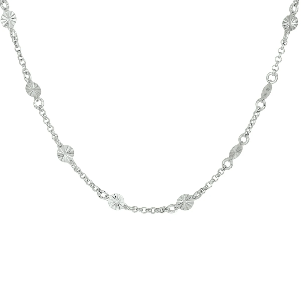 collier 4,2 mm 40 + 3 cm zilver gerhodineerd