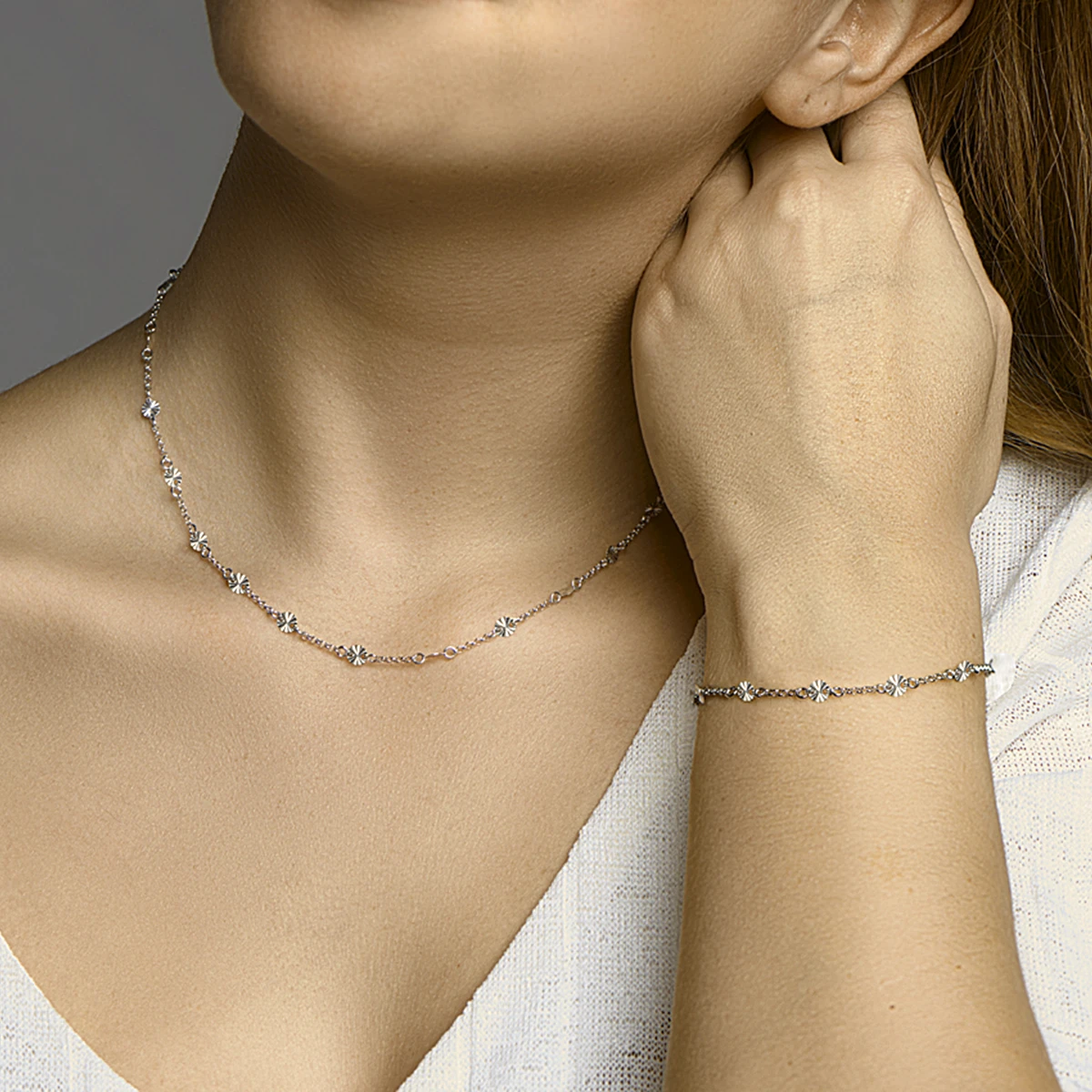 collier 4,2 mm 40 + 3 cm zilver gerhodineerd
