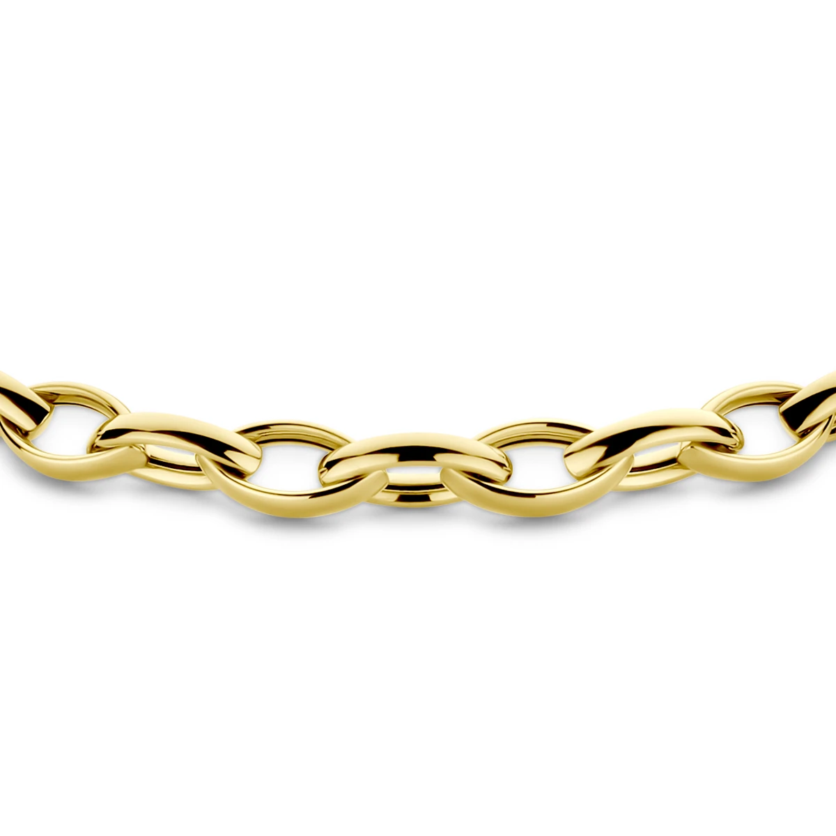 collier 6 mm 45 cm 14K geelgoud