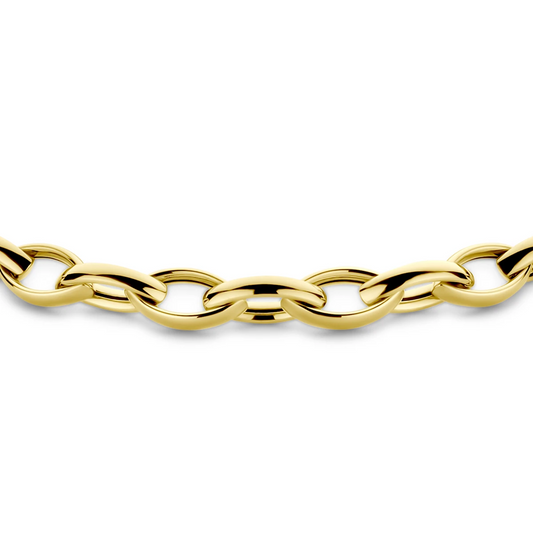 collier 6 mm 45 cm 14K geelgoud