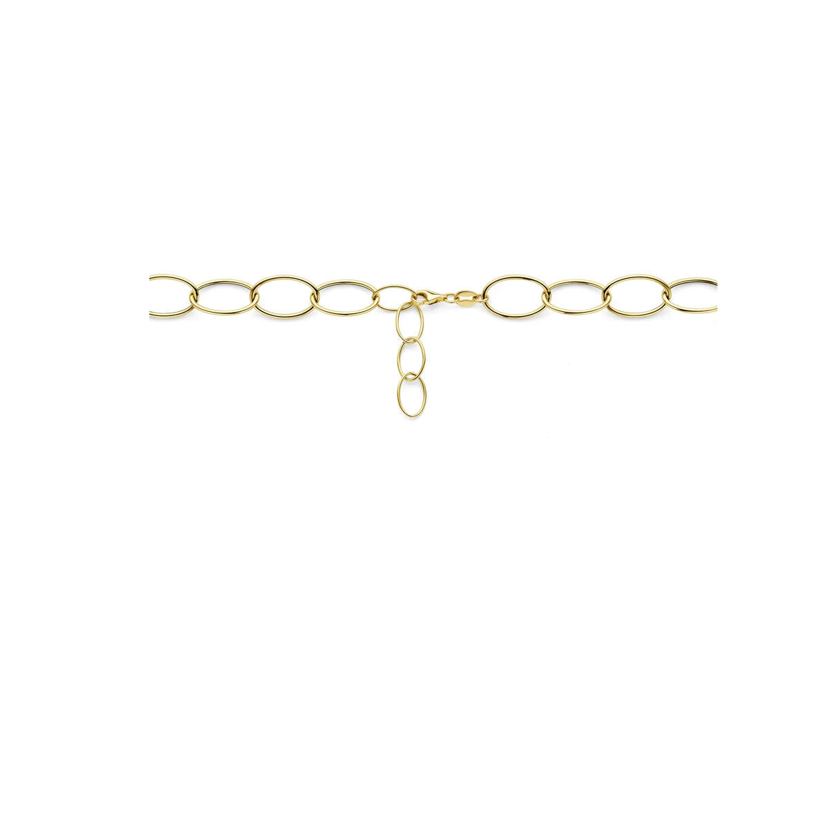 collier 9,5 mm 42 + 3 cm 14K geelgoud