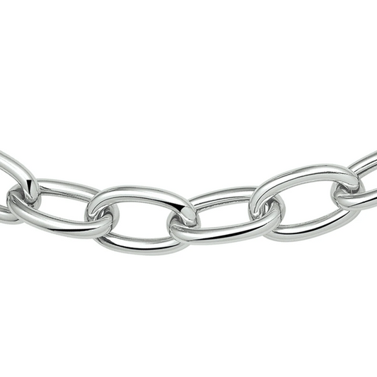 collier anker 11 mm 48 cm zilver gerhodineerd