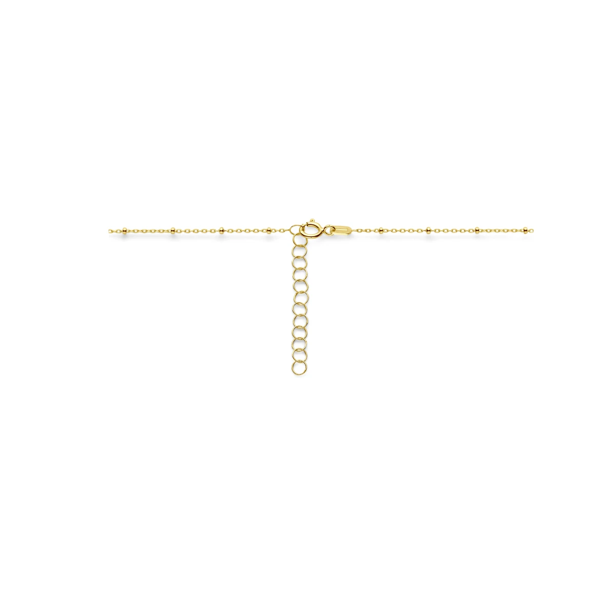 collier anker bolletjes 1,3 mm 14K geelgoud