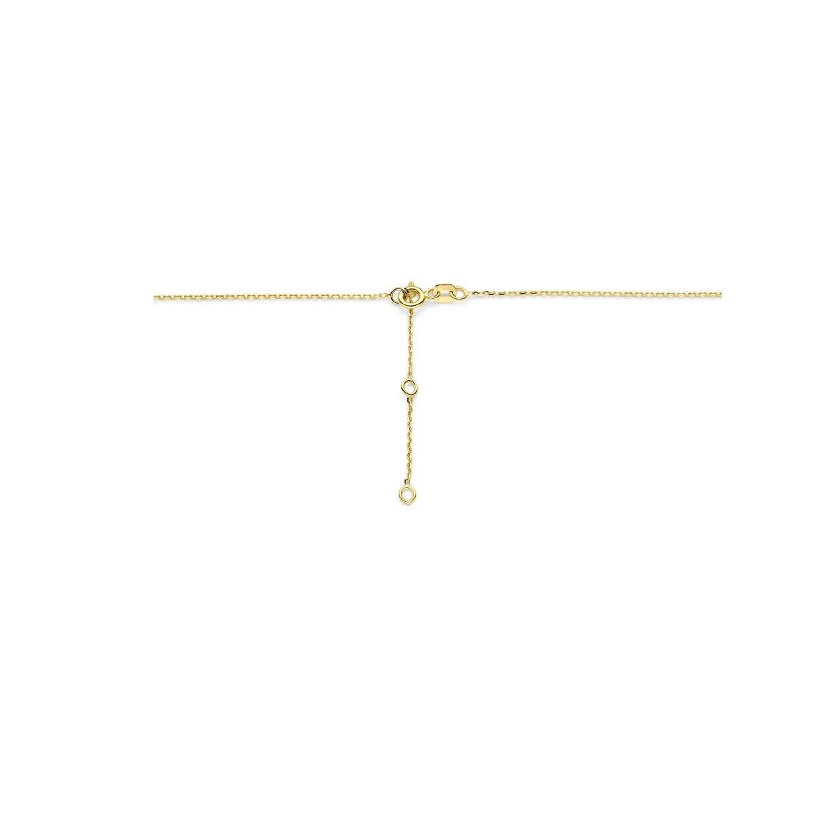 collier anker en bolletjes 1,0 mm 42 - 44 - 46 cm 14K geelgoud