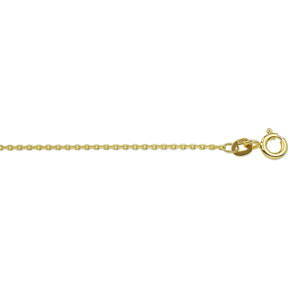 anker gediamanteerd 1,1 mm 14K geelgoud