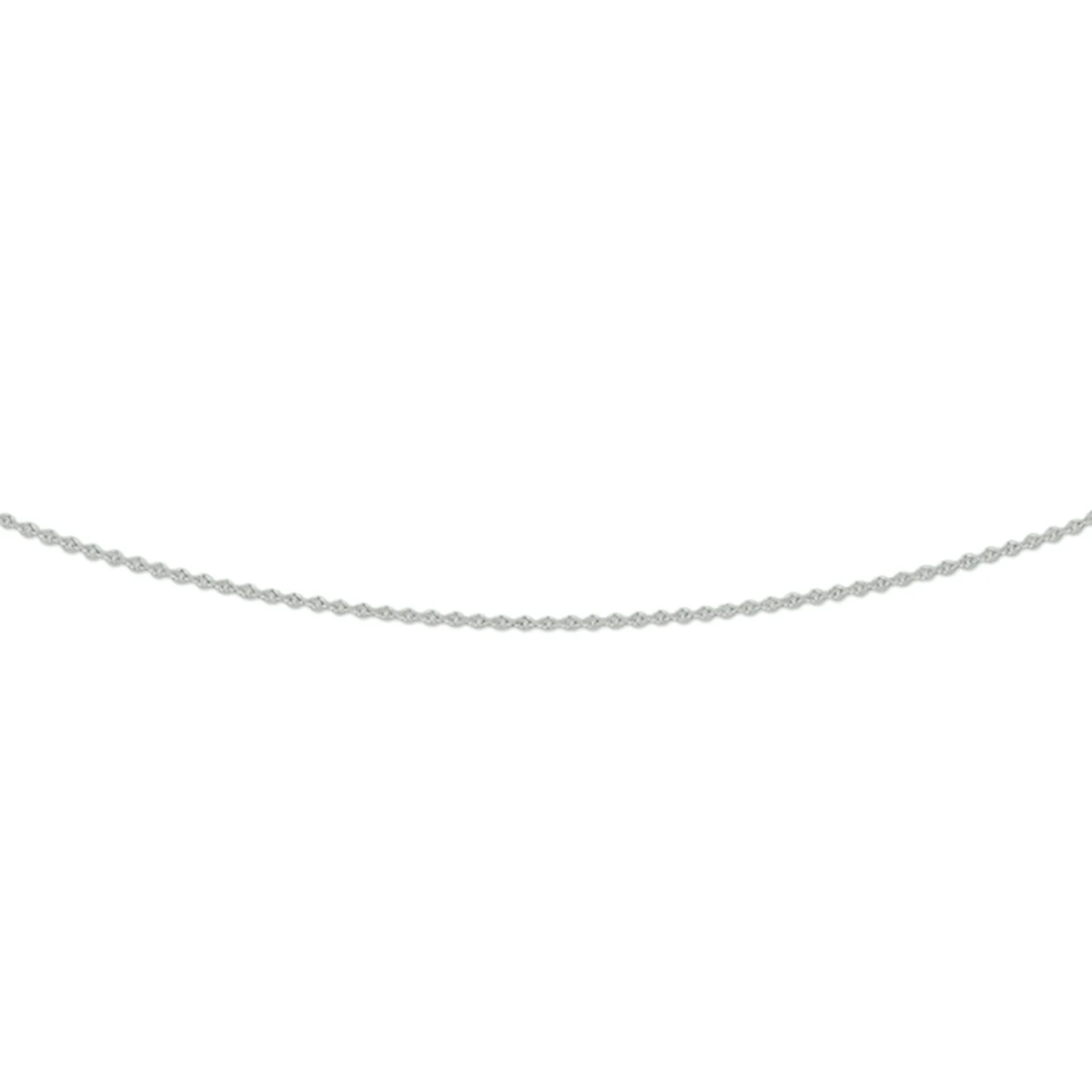 collier anker plat 0,8 mm 41 - 43 - 45 cm 14K witgoud