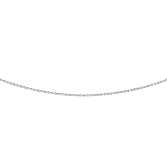 collier anker plat 0,8 mm 41 - 43 - 45 cm 14K witgoud